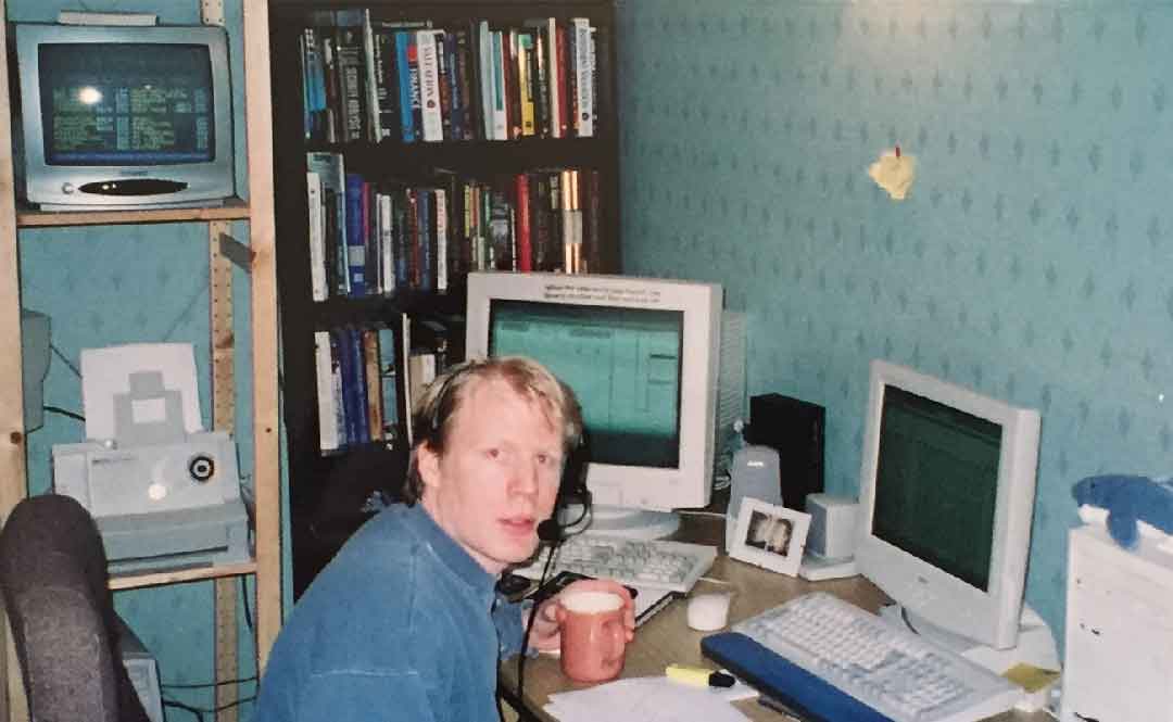 Chris at the start of his gambling career circa 1999